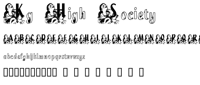 KG HIGH SOCIETY font